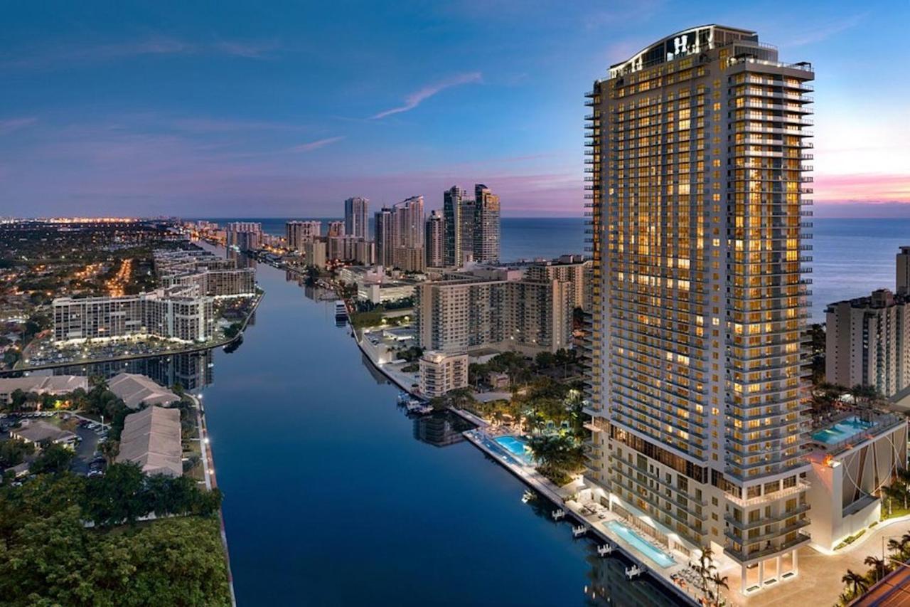 הוליווד Hyde House - Luxury Waterfront 2Br 2Ba Apartment Suite With Direct Ocean View, Roof Top Pool, Resort Amenities מראה חיצוני תמונה